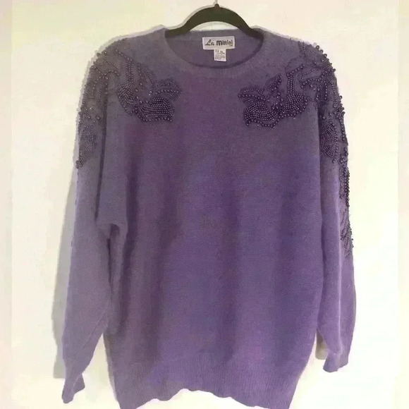 La Mittini Embellished Pullover Sweater! - Picture 1 of 5